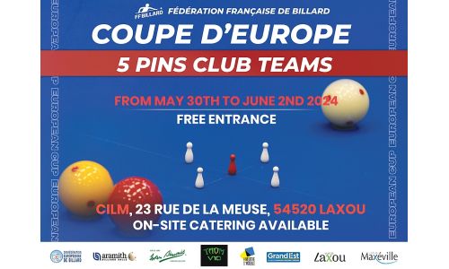 THE HOME TEAM OF LAXOU WINS THE COUPE D'EUROPE 5-PINS CLUBS