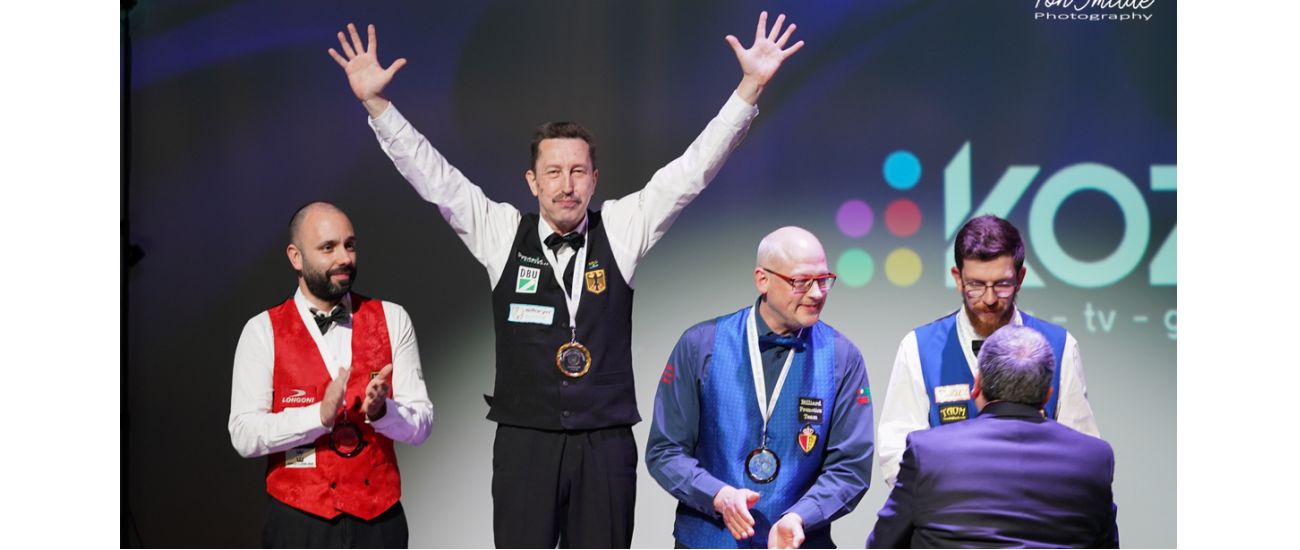 THOMAS AHRENS IS THE NEW EUROPEAN CHAMPION OF ARTISTIC BILLIARD